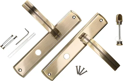 Produktbild von KOTARBAU® Türdrückerset 72 mm WC Langschild Patina Universal Modern