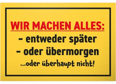 Produktbild von Kunststofftafel 30 x 20 cm mit lustigem Spruch zum Geburtstag