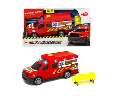 Produktbild von Dickie Toys City Ambulance, Auto, 3 Jahr(e), Rot