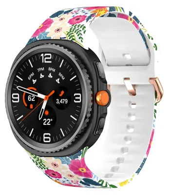 Produktbild von Silikon Armband mit Print Motiv Design für Samsung Galaxy Watch 8 / 8 Classic