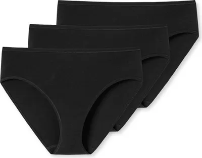 Produktbild von Schiesser Damen 3PACK Slip schwarz Pack (Mehrfach) Gr. 038