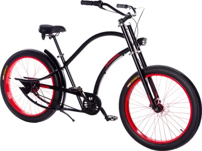 Produktbild von Plumbike Grand Chopper Fahrrad 26" Scheibenbremse, Blaise - Schwarz Matt