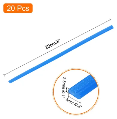 Produktbild von 20 Stš¹ck 200mm Kunststoff Schwei?st?be PE Schwei? Draht Kunststoff Schwei?en Schwei? Streifen fš¹r Plastik Schwei?ger?t Schwei?reparatur Blau