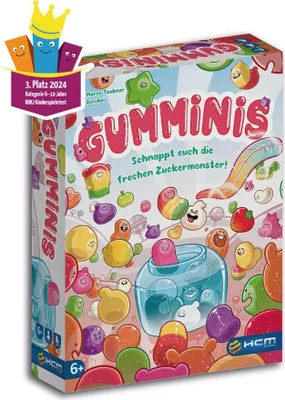 Produktbild von Gumminis Holzspiel Geschicklichkeit & Strategie für Kinder ab 6 Jahren mit 80 Plättchen