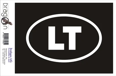 Produktbild von Aufkleber / Autoaufkleber - JDM / Die cut / Auto / OEM - Litaün LT - 110x70 mm weiß - Heckscheibe / Heckscheibenaufkleber