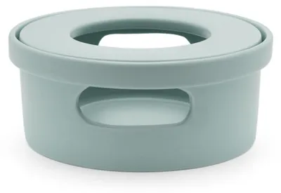 Productafbeelding van Bredemeijer porseleinen theewarmers, blauw, diameter 14 cm - ronde voet voor 1 theelichtje