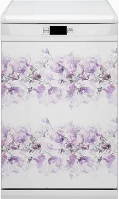 Produktbild von Magnetmatte Geschirrspüle Abwaschbar Küche Magnete  Nachbildung 45x80 cm  - Abstrakte Blumen