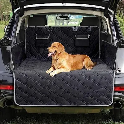 Produktbild von Kofferraumschutz Hund mit Seiten- und Ladeschwellenschutz | Hundedecke Auto wasserdichte & Kratzfeste
