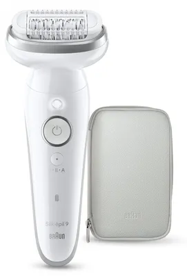 Image de Braun Silk-epil 9, argent, 0,5 mm, batterie rechargeable, Allemagne, 126 mm, 215 mm