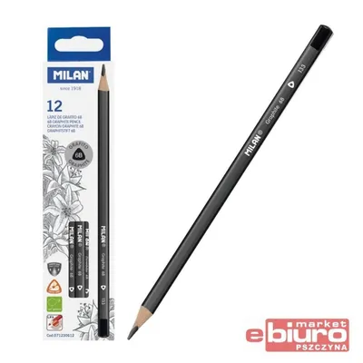 Produktbild von Milan Schachtel Mit 12 Dreieckigen 6b Graphitstiften Mehrfarbig Mehrfarbig One Size