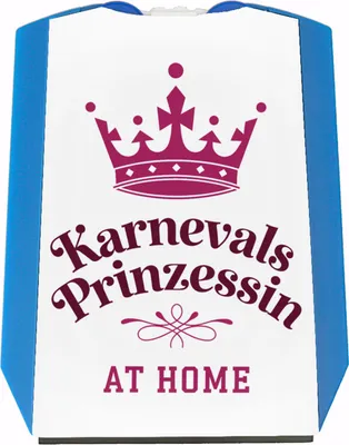 Produktbild von Karnevals Prinzessin Parkscheibe mit pinker Krone