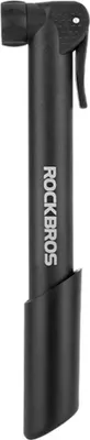 Produktbild von Rockbros Fahrradpumpe Mini | kompakte Handpumpe für MTB, Rennrad & E-Bike | tragbare Luftpumpe schwarz leicht & robust für unterwegs, ideal als Notpumpe Fahrrad Zubehör
