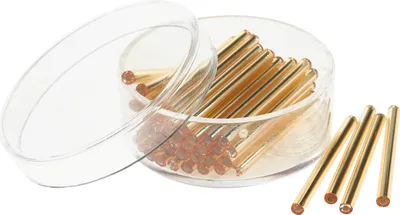Produktbild von Glasstifte mit Silbereinzug, 30mm, 12g Gold