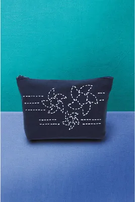 Produktbild von Olympus Sashiko Stickpackung "Beutel", Stoff bedruckt, 12x20x4cm, Original aus Japan