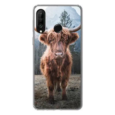 Produktbild von MuchoWow® Handyhülle Schutzhülle Hülle für Huawei P30 Lite Schottischer Hochländer - Kuh - Tiere - Berg - Natur Silikon Softcase Handy Hülle - Handyhülle