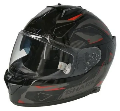 Produktbild von SHARK SKWAL i3 SKWAL i3 Helm Integralhelm Motorradhelm Rollerhelm mit Sonnenblende Schwarz Rot grau M HE0822E-KAR-M