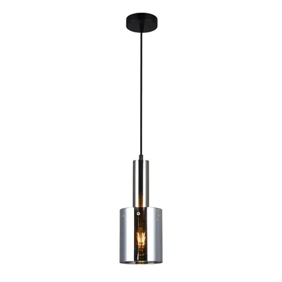 Zdjęcie produktu dla Lampa wisząca Italux Sardo nowoczesna nikiel PND-5581-1-SC+SG