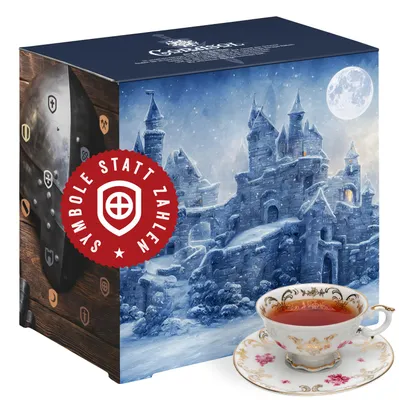 Produktbild von Corasol Escape & Tee Adventskalender Rätsel-Triller für Erwachsene: Rot rieselt der Schnee (214 g)