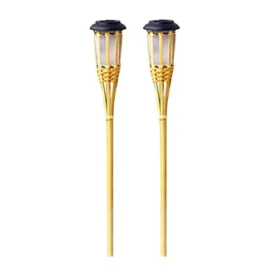 Produktbild von Gartenleuchten,Outdoor Flackernde Flammen Fackel Solarfeuer Lichter,Wasserdichtes Solarlicht für draußen,Bambusimitat,Für Gärten und Terrassen,1 Stück