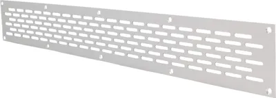 Produktbild von Aluminium Lochblech 500x60mm F1 Lüftungsgitter Lochung 20x3mm silber eloxiert