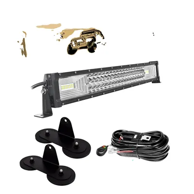 Image de Barre à LED tout-terrain, 675W haute luminosité, IP67 étanche, 52 pouces, 27000Lumen