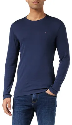 Produktbild von Tommy Jeans Herren Tjm Original Rib Longsleeve Tee Dm0dm04409 Langarm Strickober