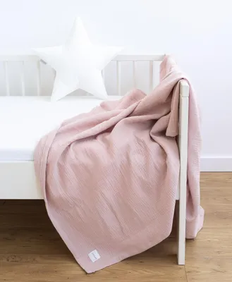 Produktbild von Musselin Decke 150x200 cm ROSA – EINLAGIG 100% Baumwolle