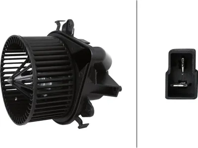 Produktbild von Innenraumgebläse 12 V 180 W 2-polig HELLA passend für u.a. FIAT DOBLO