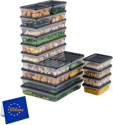 Obrázek produktu pro Jednoduché chladicí boxy, stohovatelné, mrazuvzdorné, 18 kusů