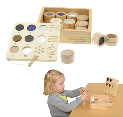 Produktbild von Erraten Sie durch Berührung Material und Textur 12 Montessori-Elemente