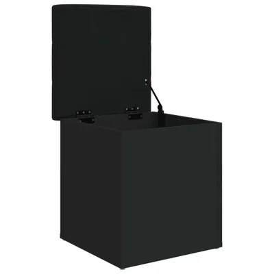 Immagine prodotto di Panca Portaoggetti Nera 42x42x45 cm in Legno Multistrato