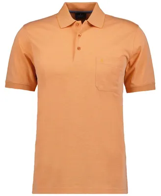 Ragman H-Polo Polo Soft-Knit uni in rot