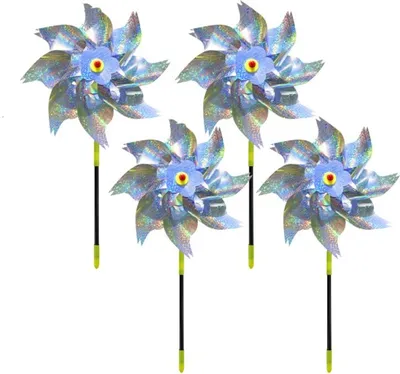Obrázok produktu pre INF Reflexný strašiak / Wind Spinner - Strieborný 4-balenie