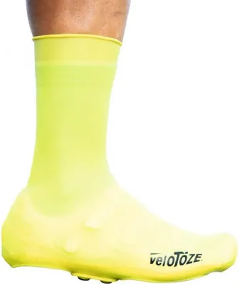 Produktbild von VeloToze Silicone Snap Road Überschuhe M (40,5-42,5) - Neongelb, wind- und wa...