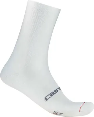 Zdjęcie produktu dla Klasyczne skarpetki kolarskie CASTELLI - ESPRESSO 18 - Białe L-XL