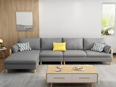 Produktbild von Eck Relax Sitz Luxus Möbel Wohnlandschaft Ecksofa L-form Polster Textil Modern