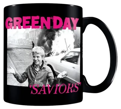 Produktbild von Green Day - Kaffeebecher "Saviors", Logo PM10983 (Einheitsgröße) (Schwarz/Pink/Weiß)