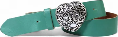 Produktbild von Ledergürtel Damen Echtleder 4 cm, Herz-Schnalle Strass funkelnd, FRONHOFER