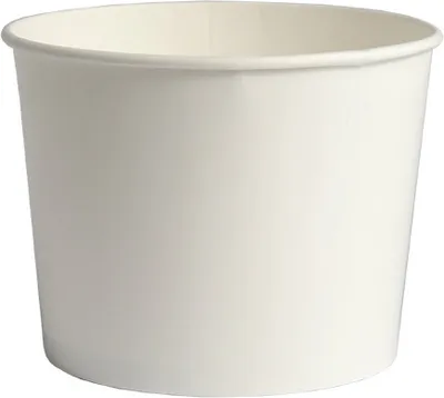 Produktbild von 1100 Papstar Eisbecher, Pappe rund 500 ml Ø 11 cm, 8,3 cm weiss 95268