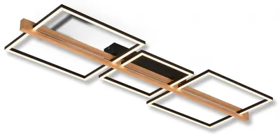 Immagine prodotto di Briloner Moldura Lampada da soffitto a LED, dimmerabile, funzione memoria, legno nero