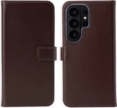 Produktbild von Selencia Echtleder Klapphülle Samsung Galaxy S26 Ultra - Braun