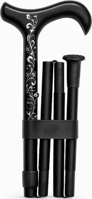 Produktbild von Popab faltbarer Gehstock Carbon-Gehstock „Lilly“ 80,5 - 90,5 cm