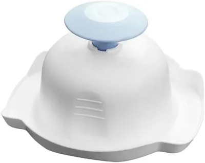 Produktbild von Lebensmittelsicherheitshalter Reiben Fingerschutz für Mandolinenschneider, Gemüseschäler und -hobel, Blau