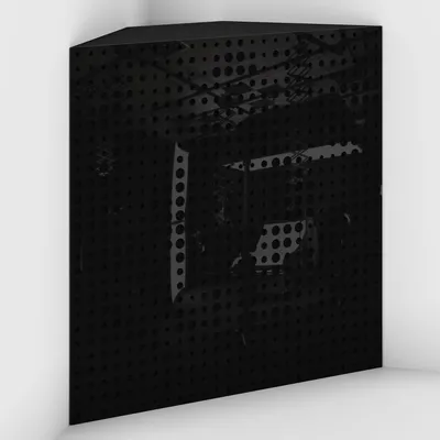 Produktbild von 4er-Set Eck-Bassfallen Universe-F Samt 50x50x15 cm, Schwarzer Kunststoff/Schwarz