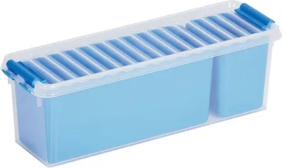 Image de Boîte de rangement Sunware Q-Line – Assortiment – Bleu – 1,3 litre