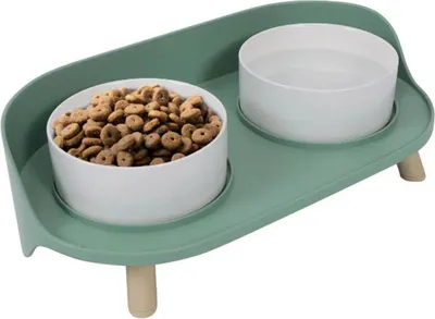 Zdjęcie produktu dla M-Pets Altitude Podwójna miska na stojaku 25 × 44 × 16 cm