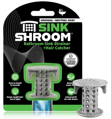 Produktbild von SinkShroom Der revolutionäre Waschbecken Abflussschutz/Haarfänger - Grau
