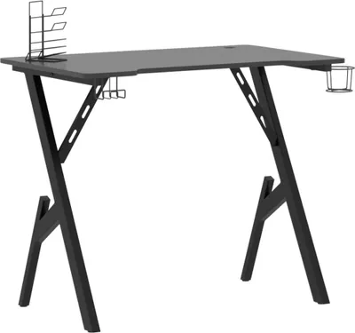 Immagine prodotto di Scrivania da Gaming con Gambe a Y Nera 90x60x75 cm