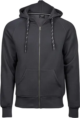 Produktbild von Tee Jays 5435 | Hooded Zip-Sweat Jacket - Farbe: Dark Grey (Solid) - Größe: L