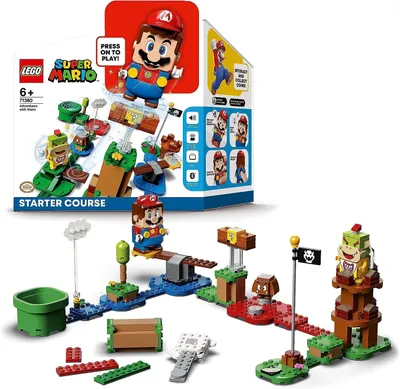 Produktbild von LEGO 71360 Super Mario Abenteuer Starterset interaktive Figur Gumba und Bowser